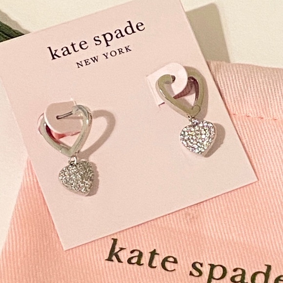kate spade Jewelry - Kate spade heart earrings